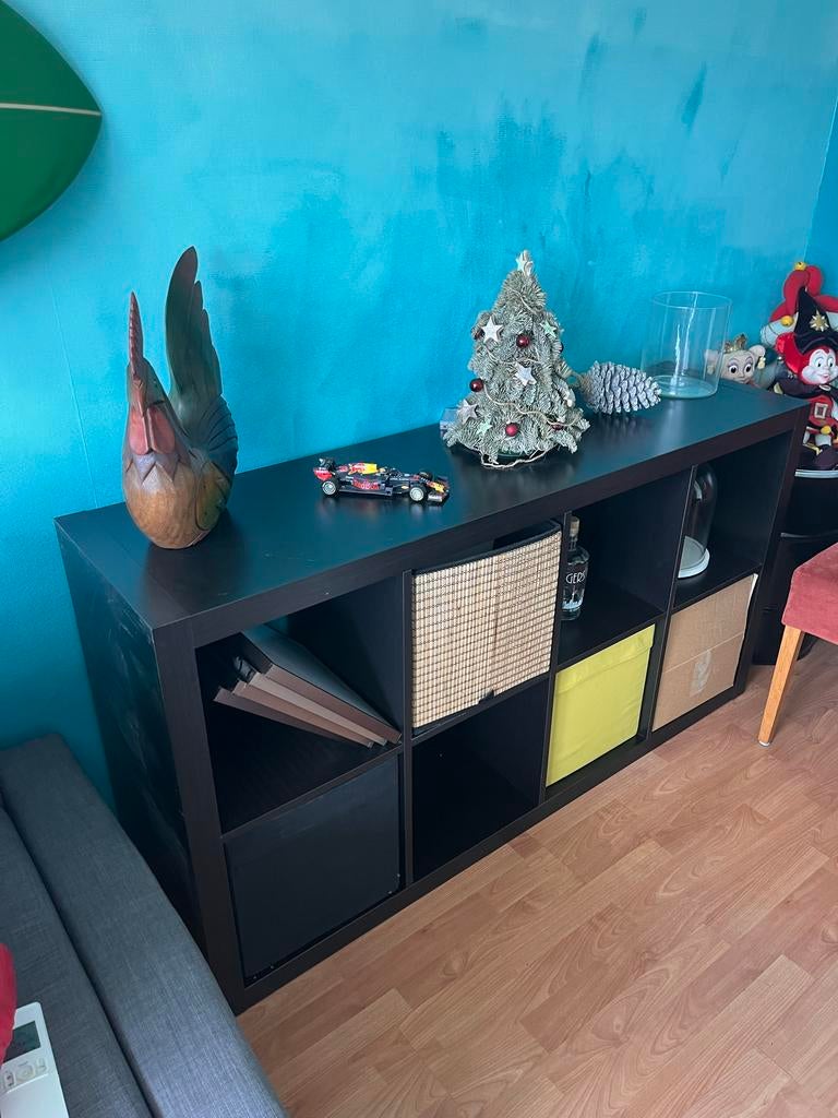 IKEA Kallax kast met bakken - 79x49x39,5 cm, Ophalen, Gebruikt, 25 tot 50 cm, 50 tot 100 cm