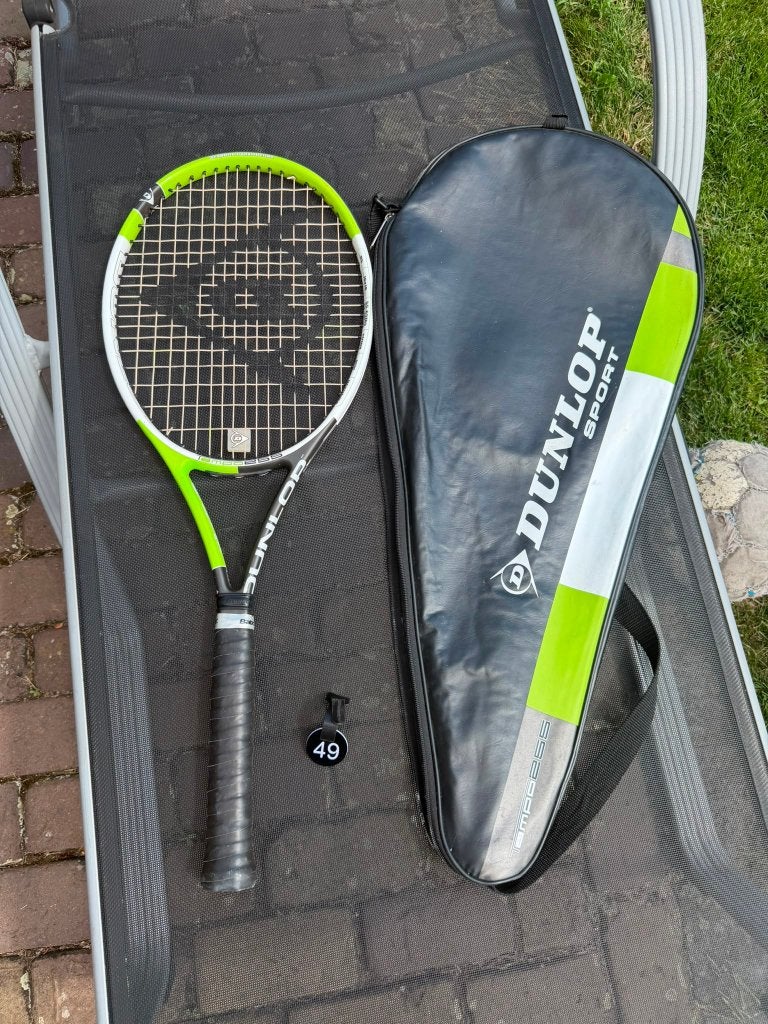 Dunlop tennisracket groen L2 255 gram #49, Sport en Fitness, Tennis, L2, Gebruikt, Ophalen of Verzenden, Racket