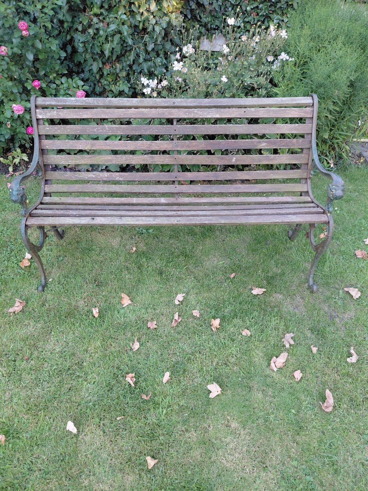 gietijzeren tuinbank, Tuin en Terras, Ophalen, Gebruikt, Metaal