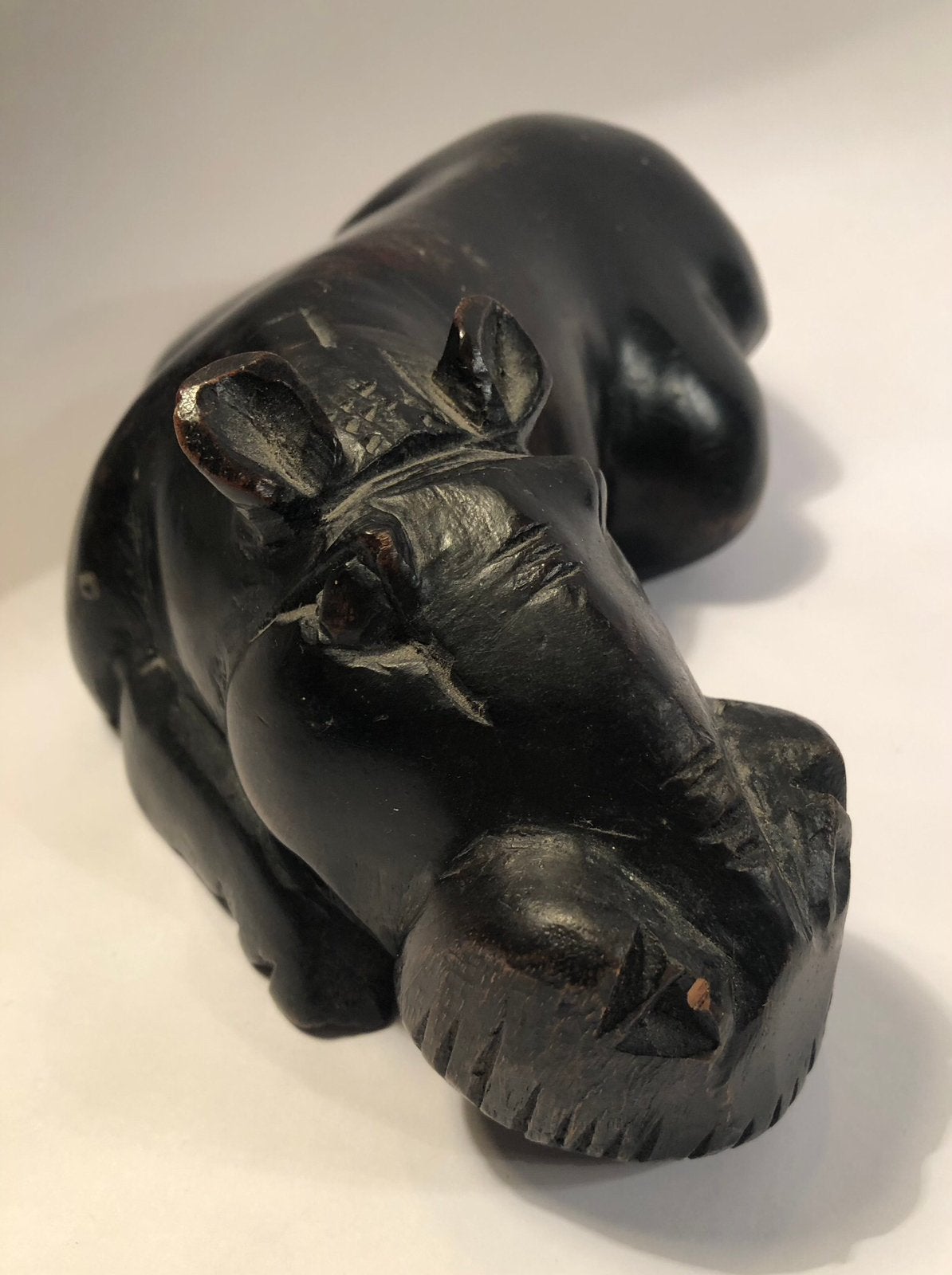 Nijlpaard van hout, houtfiguur, hippo, Ophalen of Verzenden