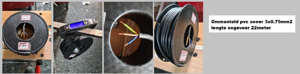 nieuw snoer/kabel op kleine katrol, Verzenden, Nieuw, Kabel of Snoer