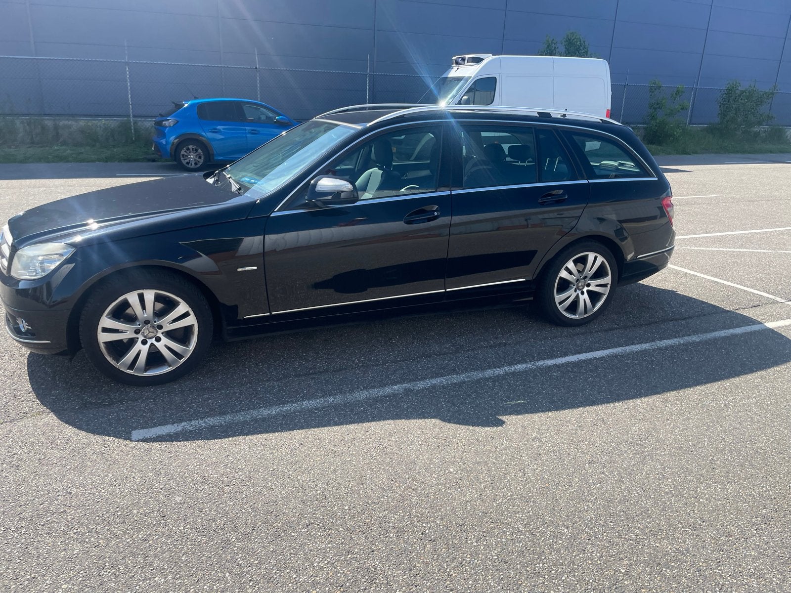 Mercedes-Benz C-Klasse 1.8 C180 Kompressor Estate 2009 Zwart, Auto's, Mercedes-Benz, Particulier, C-Klasse, Benzine, D, Stationwagon