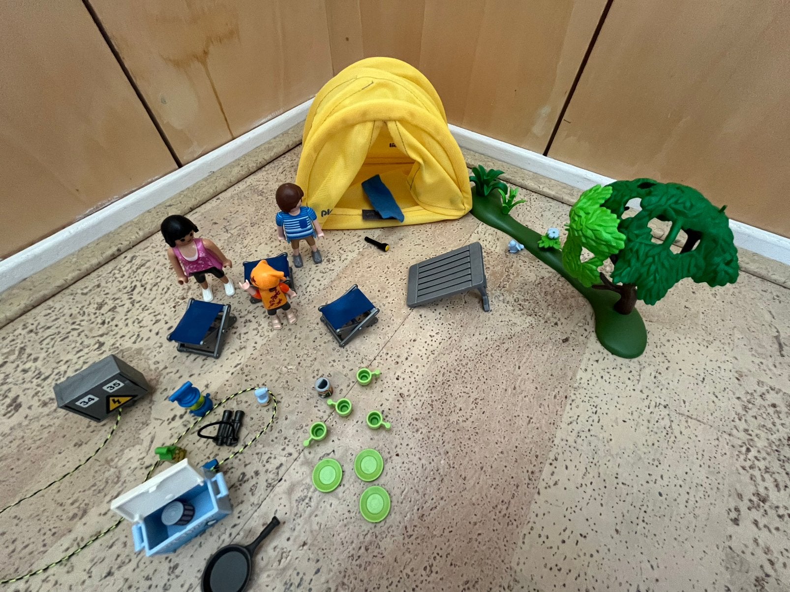 Playmobile kamperen, Ophalen, Gebruikt