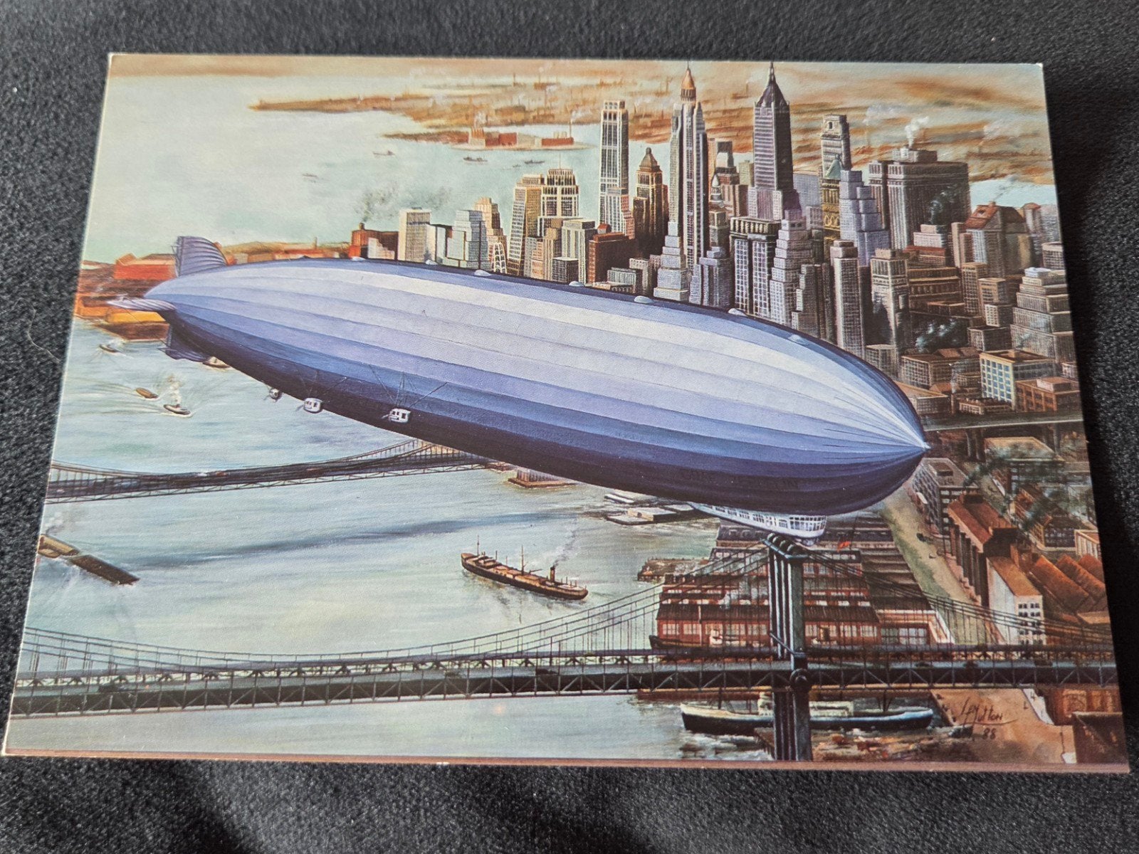 Graf Zeppelin New York 1929 - Bath Postal Museum, Verzamelen, Verzenden, 1980 tot heden, Ongelopen, Voertuig