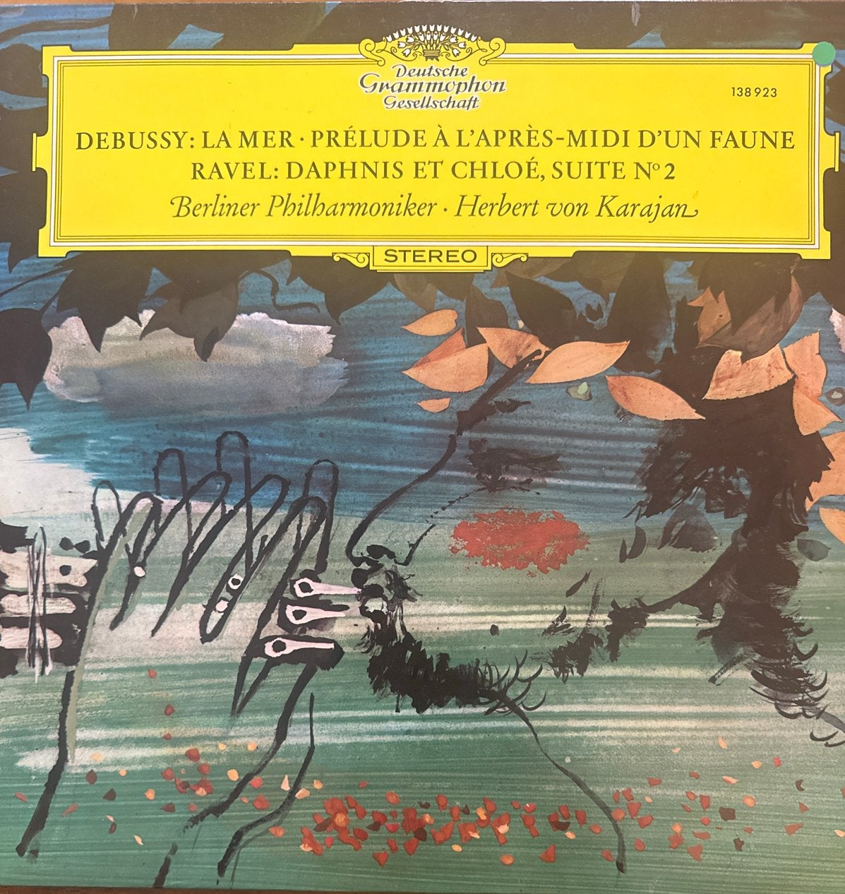 Debussy & Ravel - La Mer, Daphnis et Chloé - Karajan LP, Ophalen of Verzenden, Zo goed als nieuw, Romantiek, 12 inch