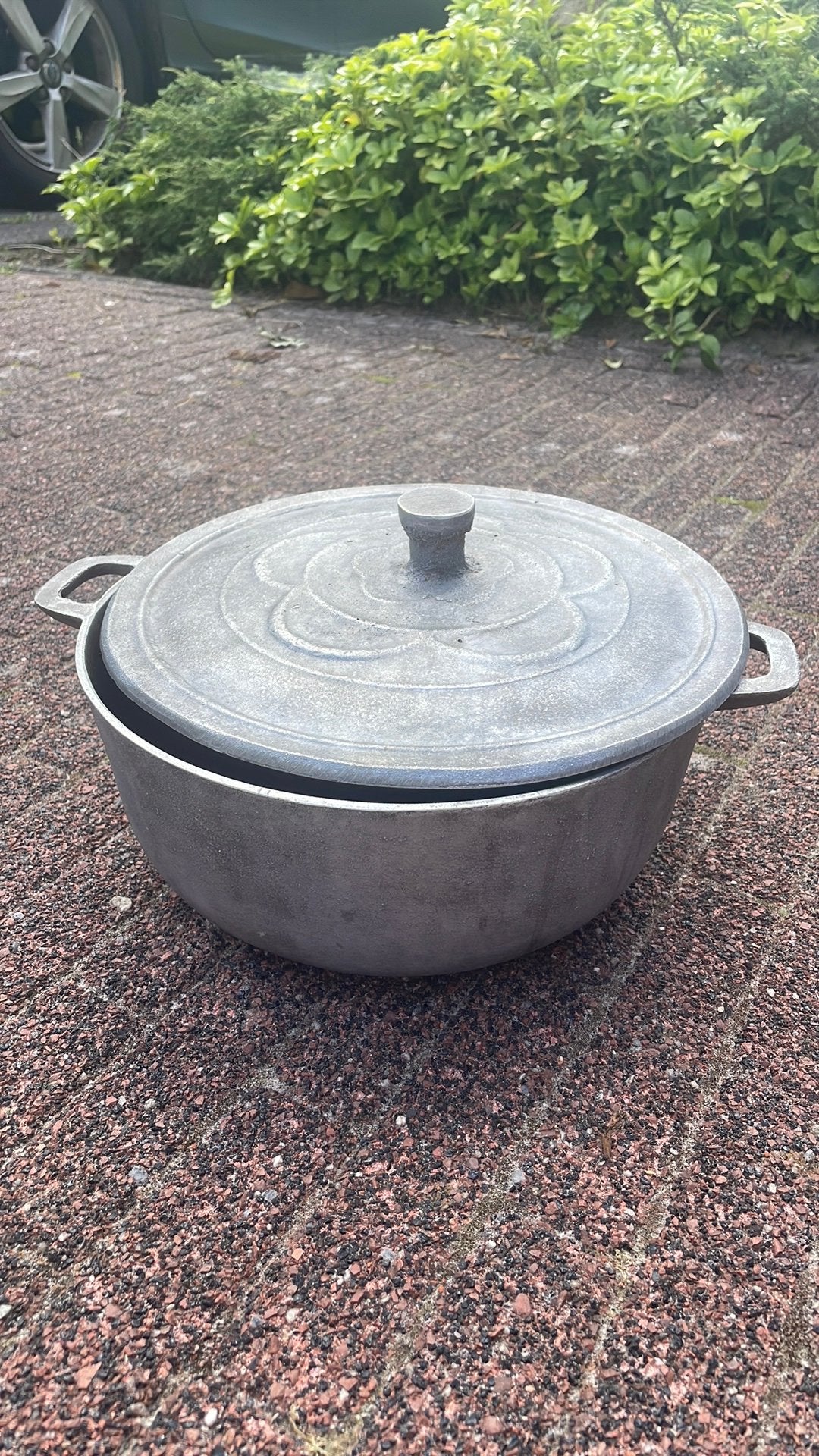 Pan trinidad  aluminium, Ophalen of Verzenden, Zo goed als nieuw, Rvs
