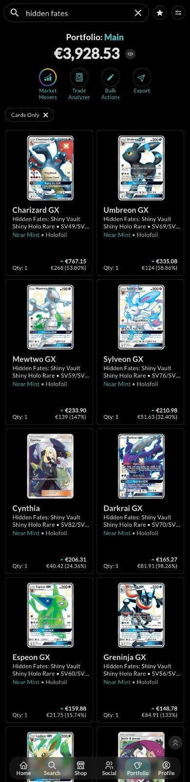 Sun & Moon Hidden Fates – Complete Masterset, Ophalen of Verzenden, Nieuw, Meerdere kaarten