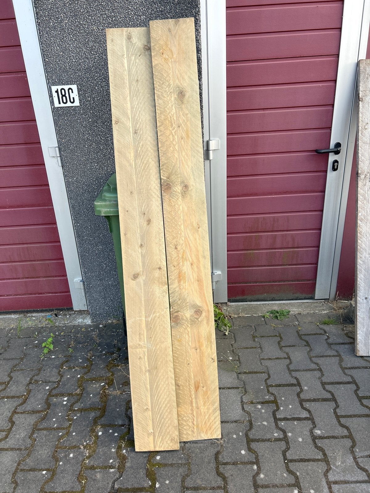 6 stuks ongebruikte steiger planken 180x19 x2,7 cm, Doe-het-zelf en Verbouw, Ophalen, 25 tot 50 mm, Zo goed als nieuw, Plank