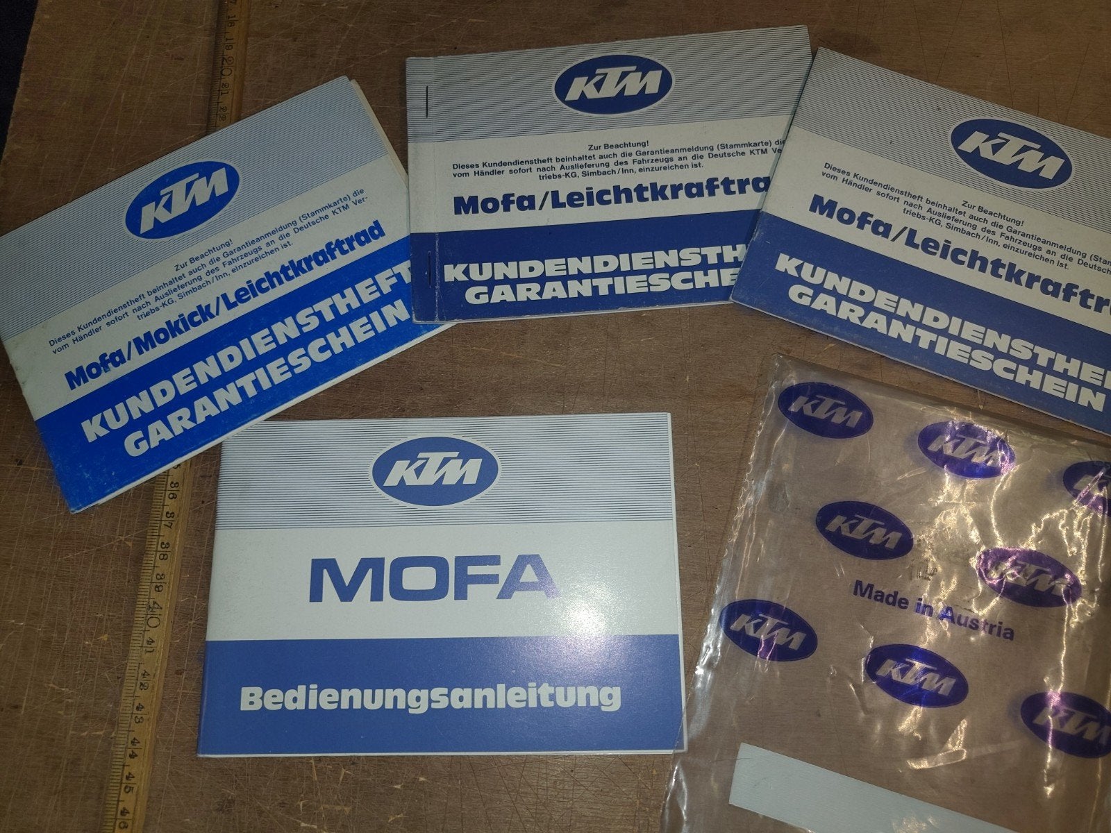 Handleiding KTM Mofa 1989 plus extra's, Ophalen of Verzenden
