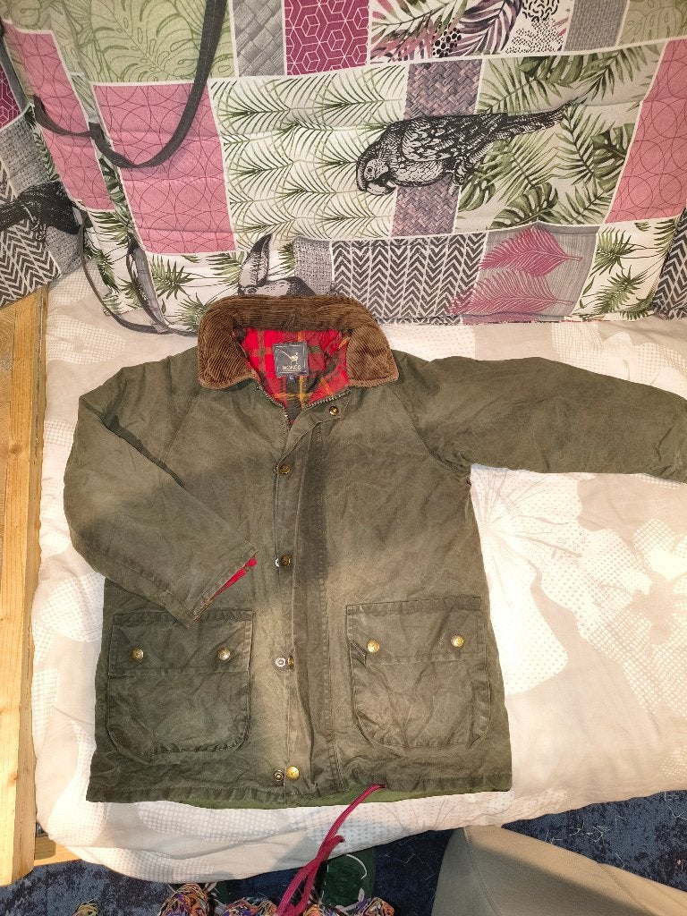Mongo wax jas 134/140, Gebruikt, Mongo, Ophalen of Verzenden, Jongen