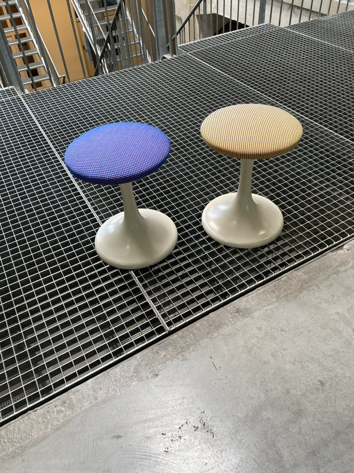2 space age krukjes tamburin vintage jaren 60 verner panton, Ophalen, ., 2de hands, Zo goed als nieuw
