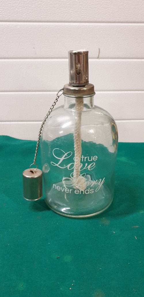Olielamp fles glas, Ophalen of Verzenden, 'T Olde Gre-j, Info@toldegrej.nl, Endepoelstraat 20f Didam