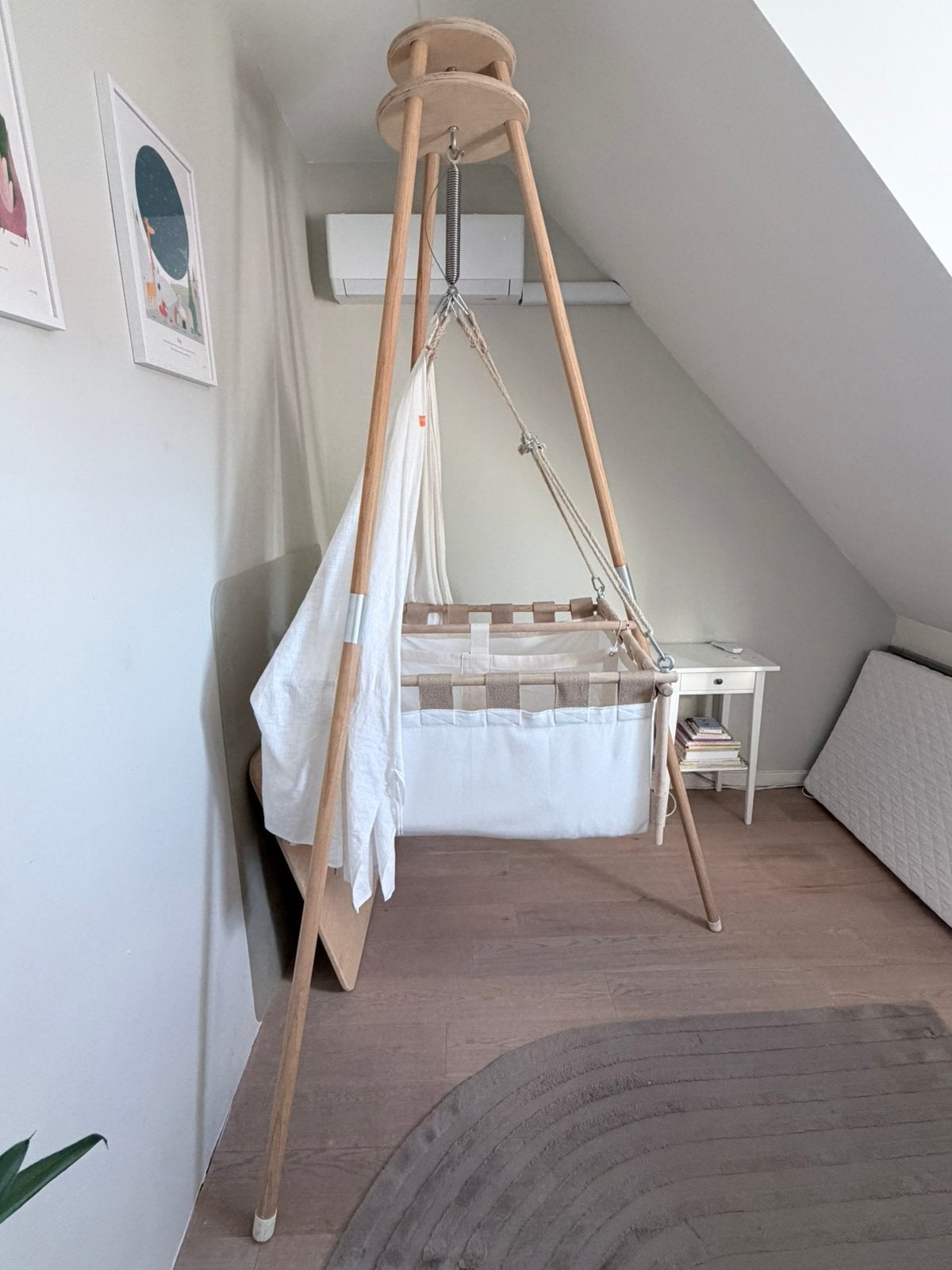 Hussh cradle hangwieg voor tweeling., Ophalen, Zo goed als nieuw, Stapelbed