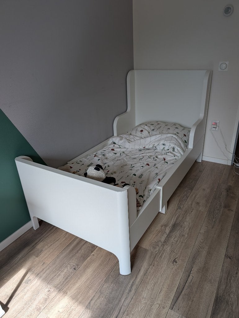 Ikea Busunge uitschuifbed met matras, Ophalen, Gebruikt, 70 tot 85 cm, Matras