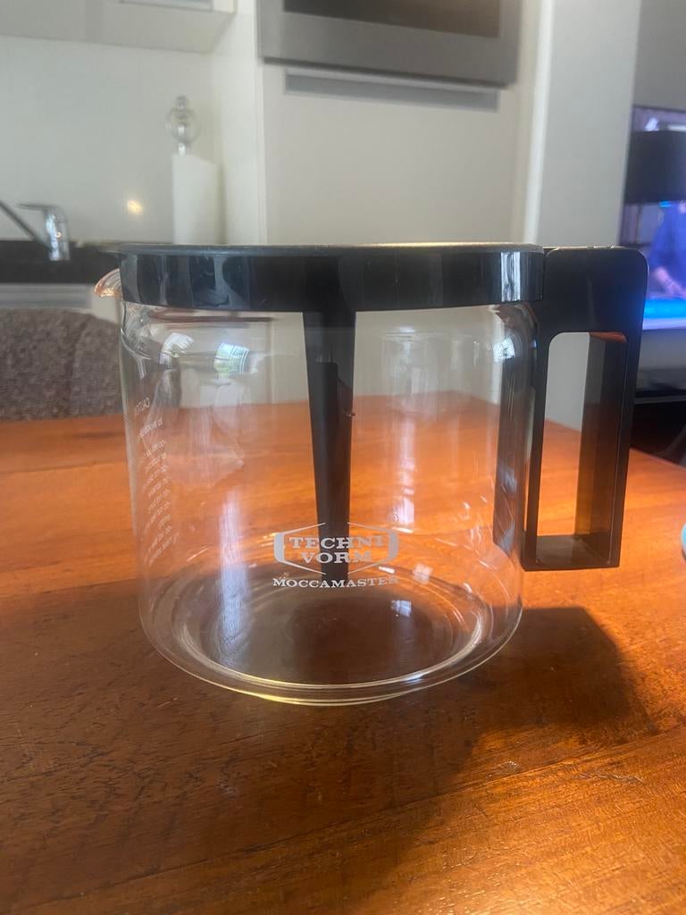 Douwe Egberts glazen koffiekan, Witgoed en Apparatuur, Koffiezetapparaten, Ophalen of Verzenden, Zo goed als nieuw, Koffiemachine