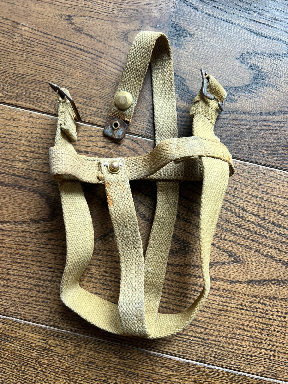 WO2 Canadees veldfles foudraal webbing canteen, Verzamelen, Verzenden, Overige typen, Nederland