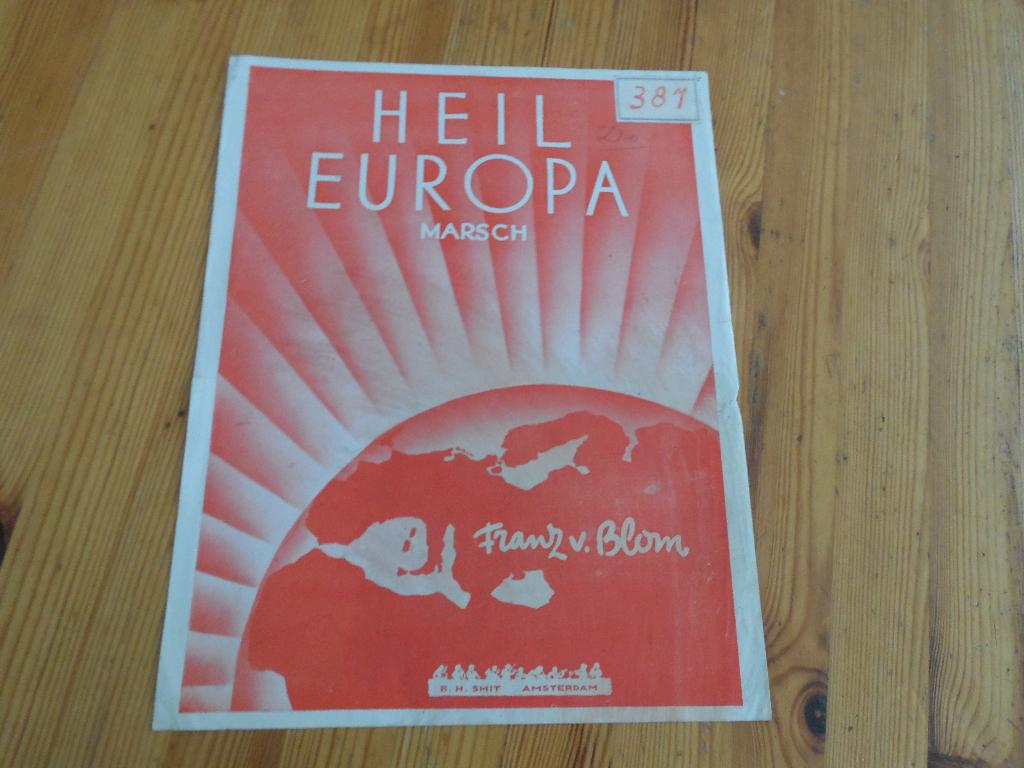 Heil europa - unter dem siegesbanner  - franz van blon, Gebruikt, Ophalen of Verzenden, Artiest of Componist, Piano