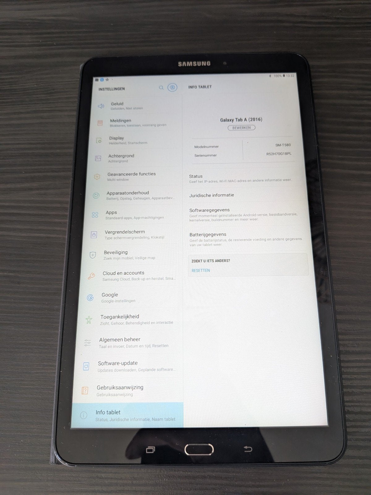 Samsung Galaxy Tab A6 10.1 inch. met oplader en cover, Computers en Software, Ophalen of Verzenden, Zo goed als nieuw, Samsung
