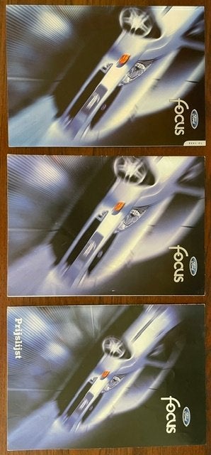 Ford Focus Nederlandse brochure incl prijslijst 1998, Ophalen of Verzenden, Zo goed als nieuw, Ford
