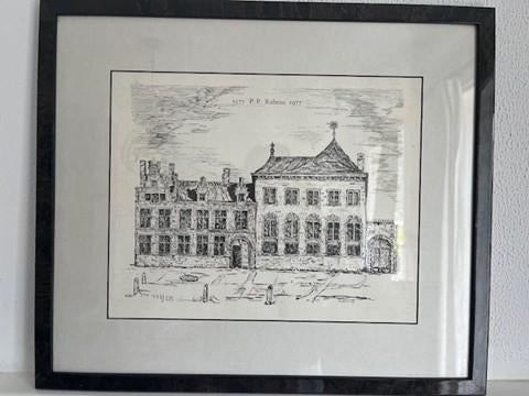 Litho Rubenshuis Antwerpen (Staf Rummens), Antiek en Kunst, Kunst | Litho's en Zeefdrukken, Ophalen of Verzenden