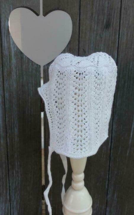 Nog 3 oude Franse gebreide poppen / baby mutsjes, Verzamelen, Gebruikt, -, -, Ophalen of Verzenden