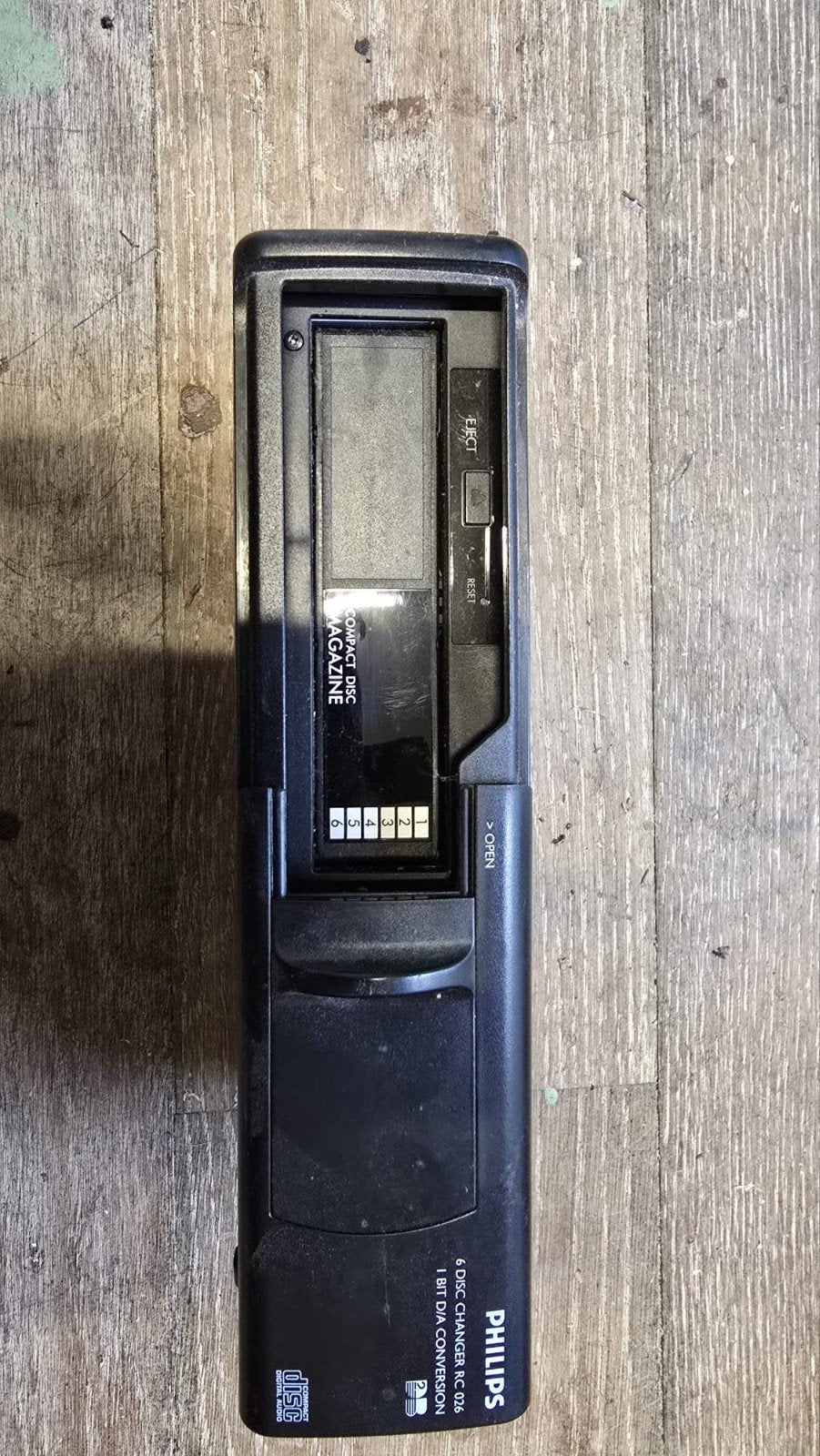 Philips 6-disc CD-wisselaar 22RC026/50B, Ophalen of Verzenden, Gebruikt