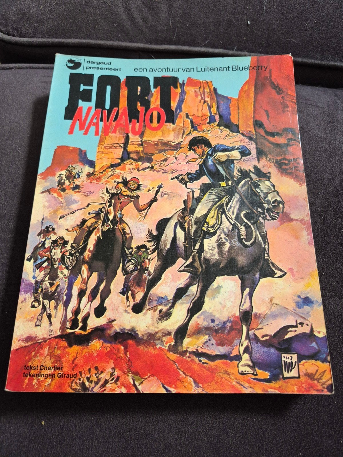 Fort Navajo - Een avontuur van Luitenant Blueberry (1976), Eén stripboek, Ophalen of Verzenden, Zo goed als nieuw, Jean-Michel Charlier, Jean Giraud