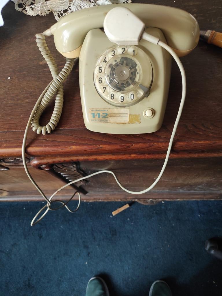 Vintage Draaischijf Telefoon - Jaren '70 Retro Telefoon, Telecommunicatie, Vaste telefoons | Niet Draadloos, Ophalen of Verzenden