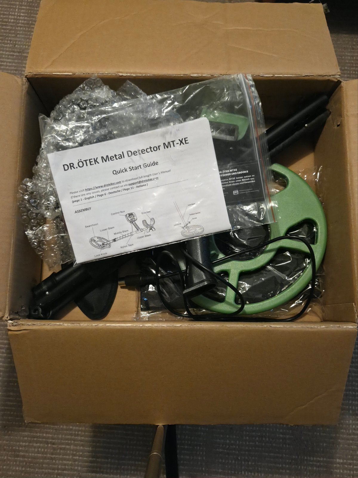 DR.ÖTEK Metaaldetector MT-XE - Nieuw in doos!, Hobby en Vrije tijd, Metaaldetectors, Nieuw, 30 cm of minder, Overige merken, Discriminatie metaaldetectie