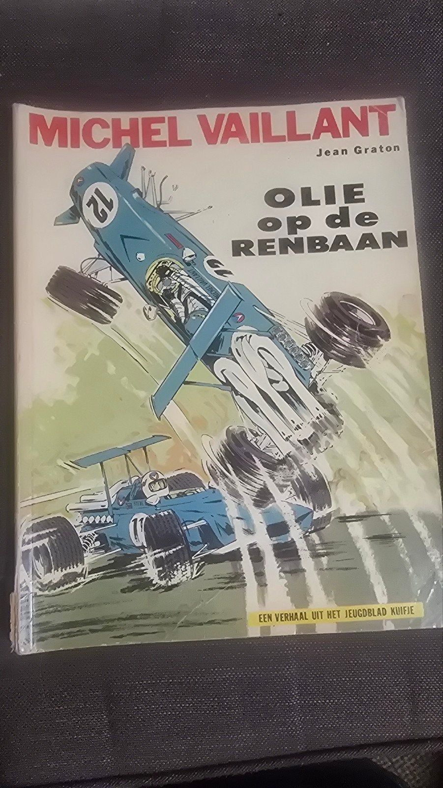Michel Vaillant - Olie op de Renbaan (Kuifje), Eén stripboek, Ophalen of Verzenden, Gelezen, Jean Graton