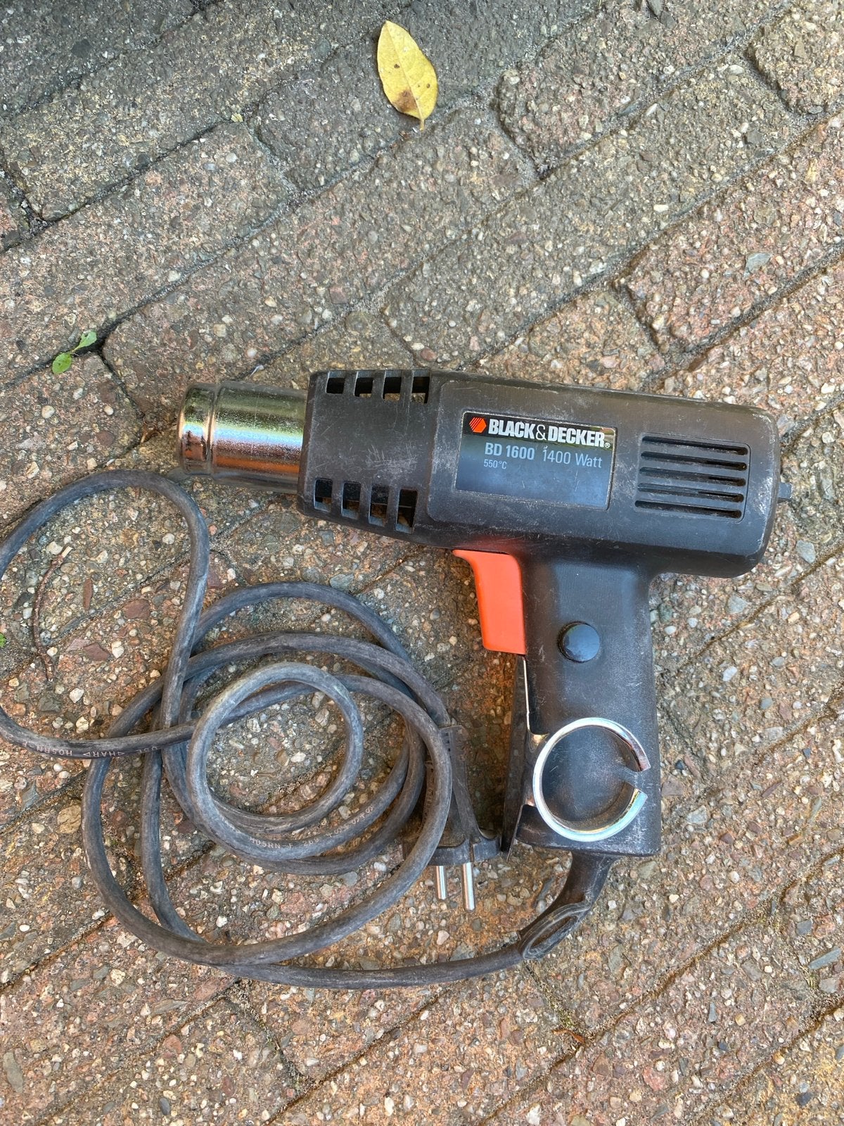 Black & Decker BD 1600 heteluchtpistool 1400W, Ophalen, Gebruikt, Overige typen, Parkside
