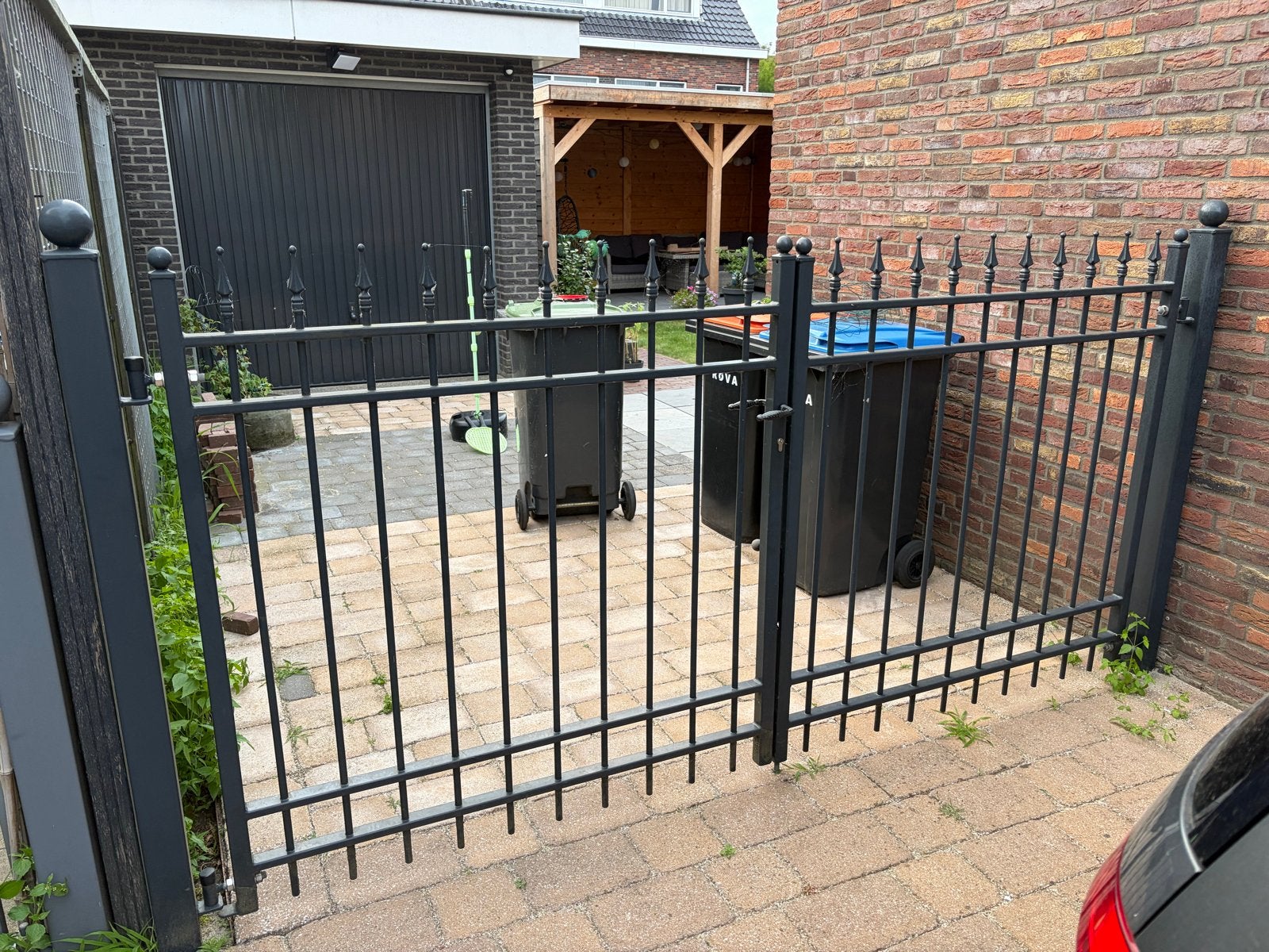 Stevig hek/poort met meerdere sleutels - Moet snel weg!, Tuin en Terras, Tuinhekken en Hekwerk, Ophalen, Met poort, Gebruikt, Spijlenhekwerk