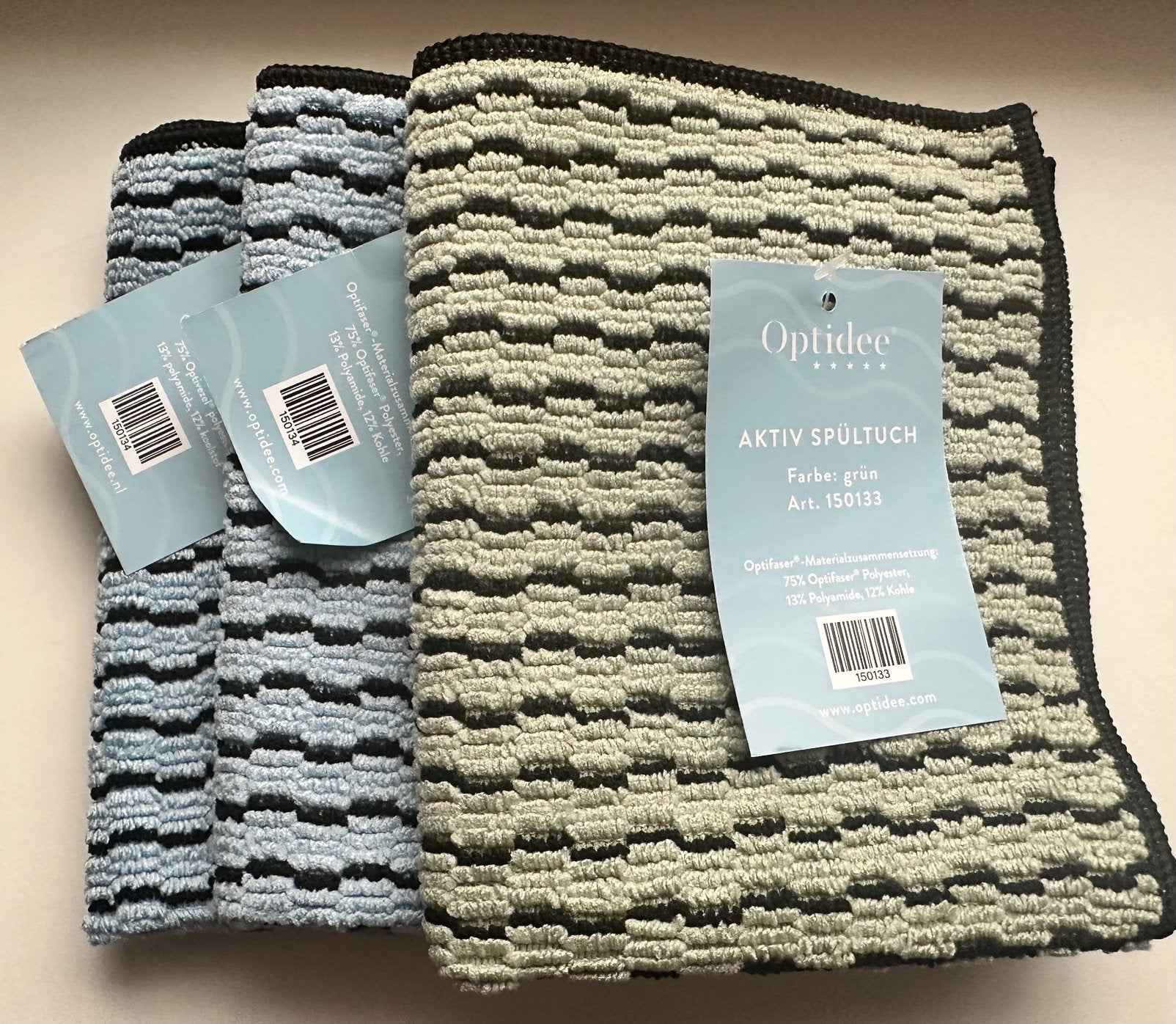 Optidee vaatdoekjes 3 stuks Nieuw, Ophalen of Verzenden, Nieuw, Blauw, Overige typen