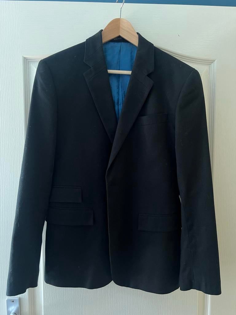 Stijlvol Zwart Heren Colbert - Maat M, Kleding | Heren, Kostuums en Colberts, Ophalen of Verzenden, Zo goed als nieuw, Maat 48/50 (M)