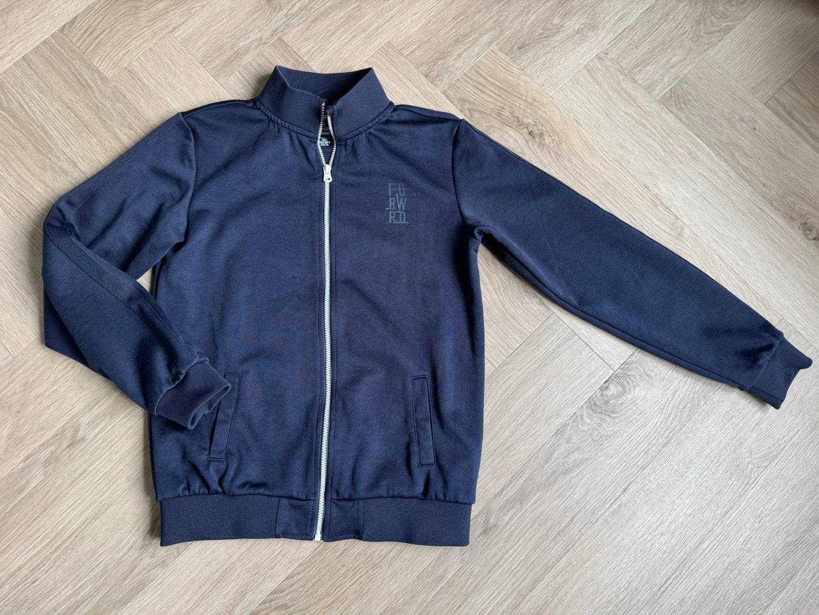 WE Fashion vest mast 170/176 donkerblauw, Ophalen of Verzenden, Zo goed als nieuw, Jongen, Trui of Vest