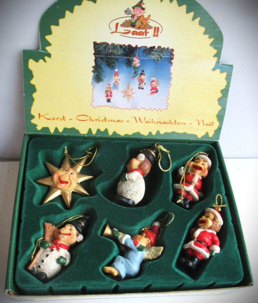 Efteling~Kerstlaven in doos~Kersthangers~Laafjes~Kerstboom, Ophalen of Verzenden, Zo goed als nieuw, Beeldje of Poppetje