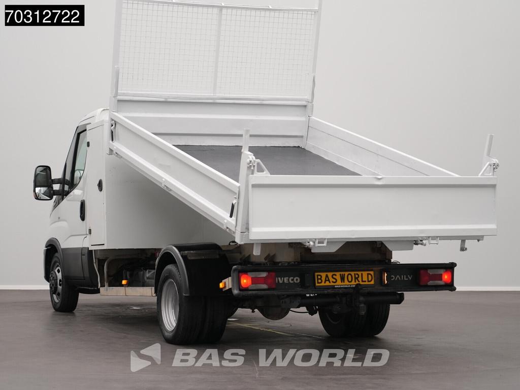 Iveco Daily 35C14 Kipper met Kist Dubbellucht 3,5t Trekhaak, Auto's, Bestelauto's, Stof, Gebruikt, Euro 6, Iveco