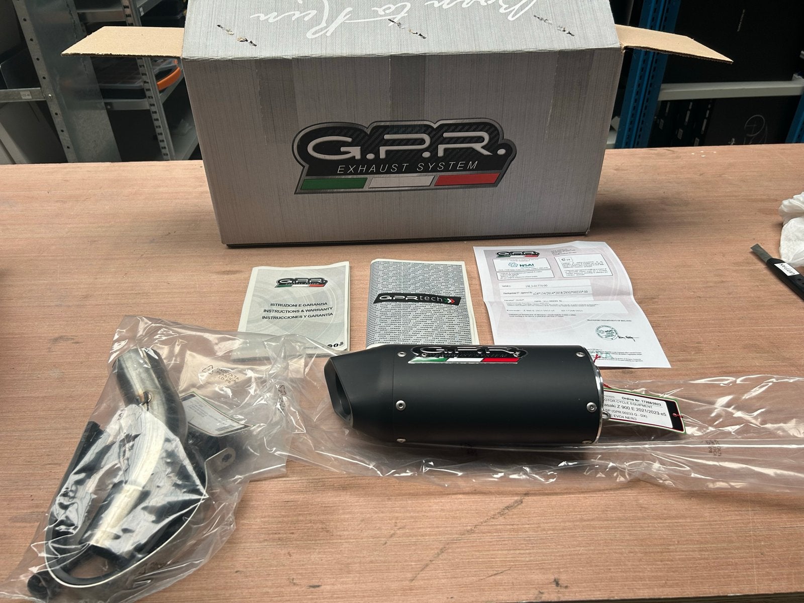 GPR Furore EVO4 NERO slip-on demper Kawasaki Z900E 21/23, Ophalen of Verzenden, Nieuw