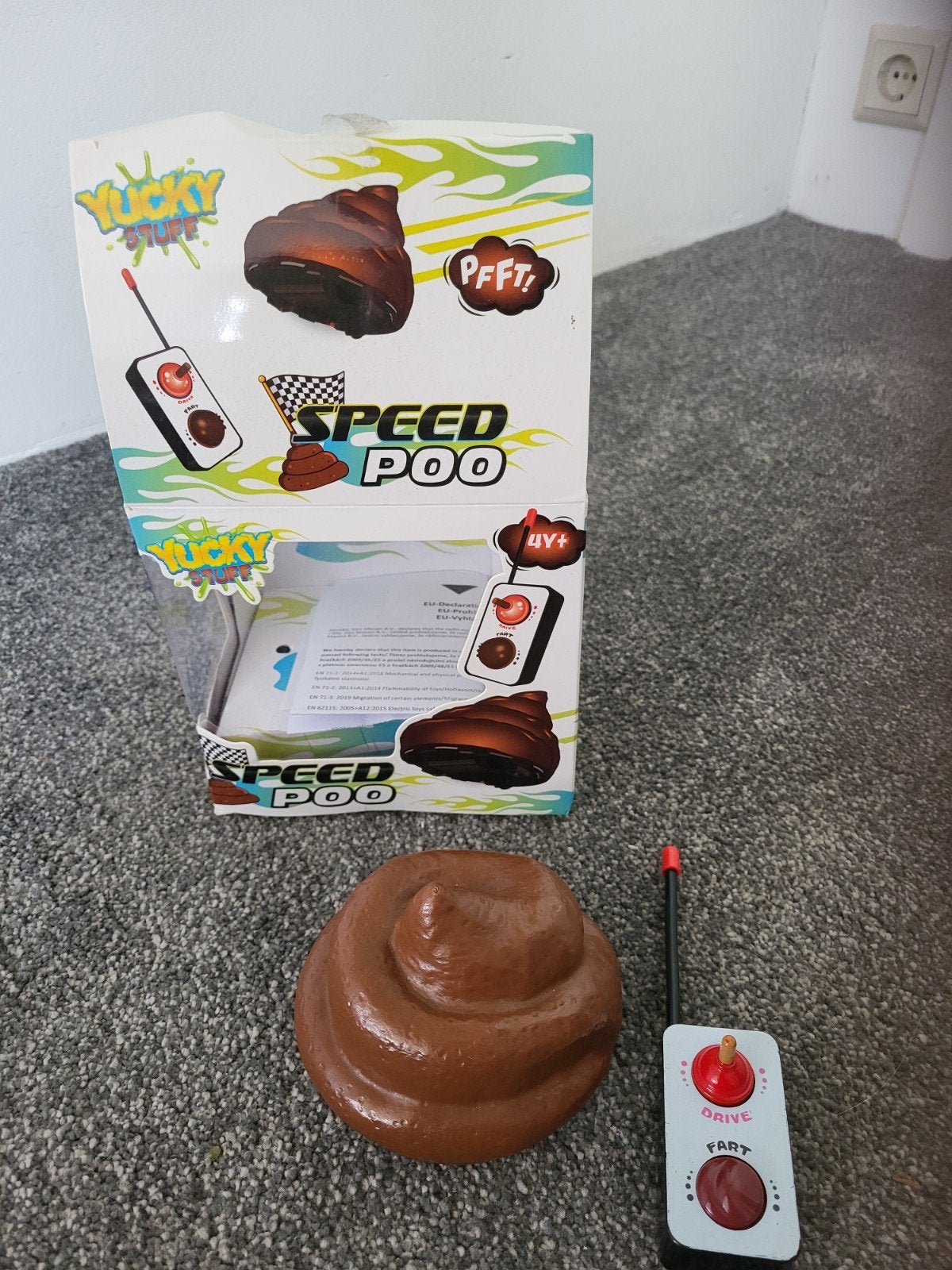 Yucky Stuff Speed Poo - Afstandsbestuurbare Drol, Kinderen en Baby's, Ophalen of Verzenden, Jongen of Meisje