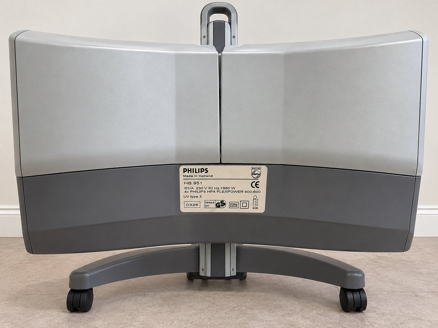 Philips Sunmobile HB951 Facial Plus - Inklapbare zonnebank, Witgoed en Apparatuur, Ophalen, Gebruikt, Zonnebank enkelzijdig, Minder dan 10 lampen