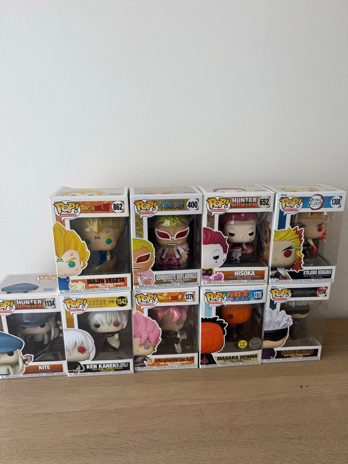 9x Funko Pop Animecollectie– Dragon Ball ,Naruto, JJK & meer, Ophalen, Nieuw