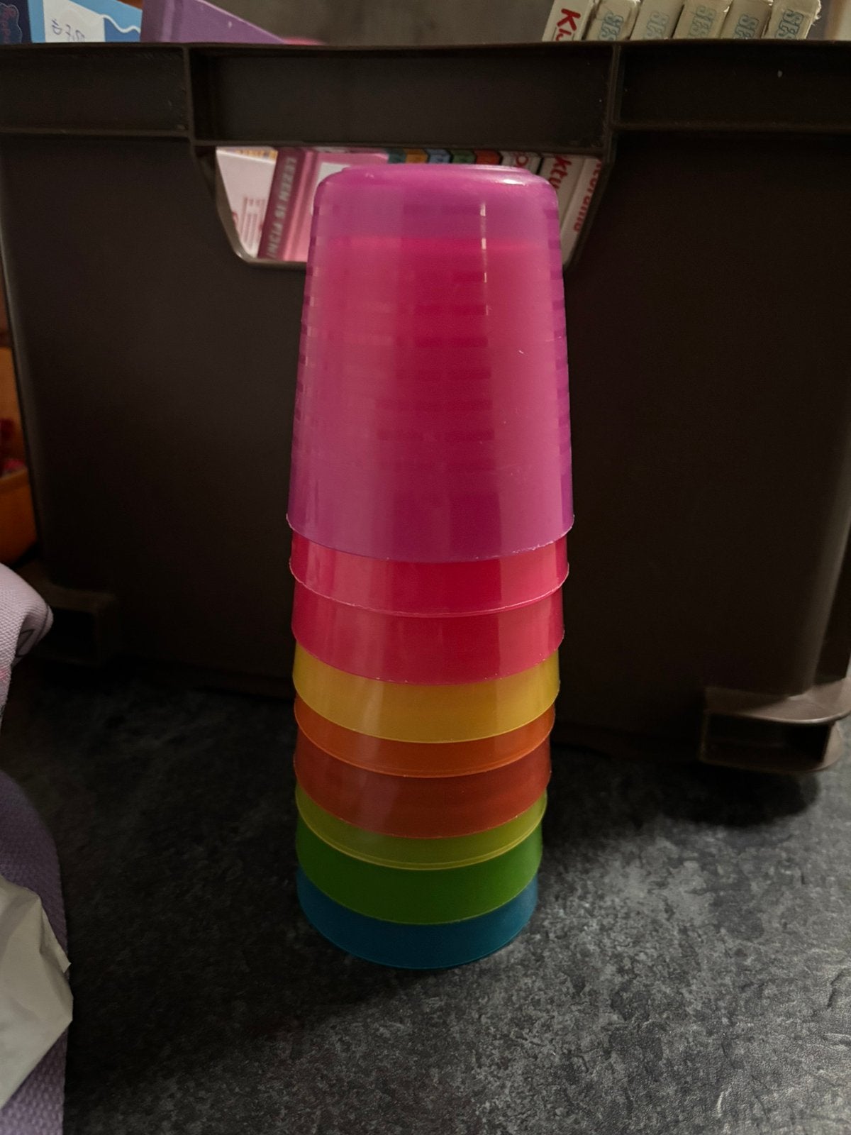 9 hard plastic bekers, Overige typen, IKEA, Kunststof, Ophalen of Verzenden