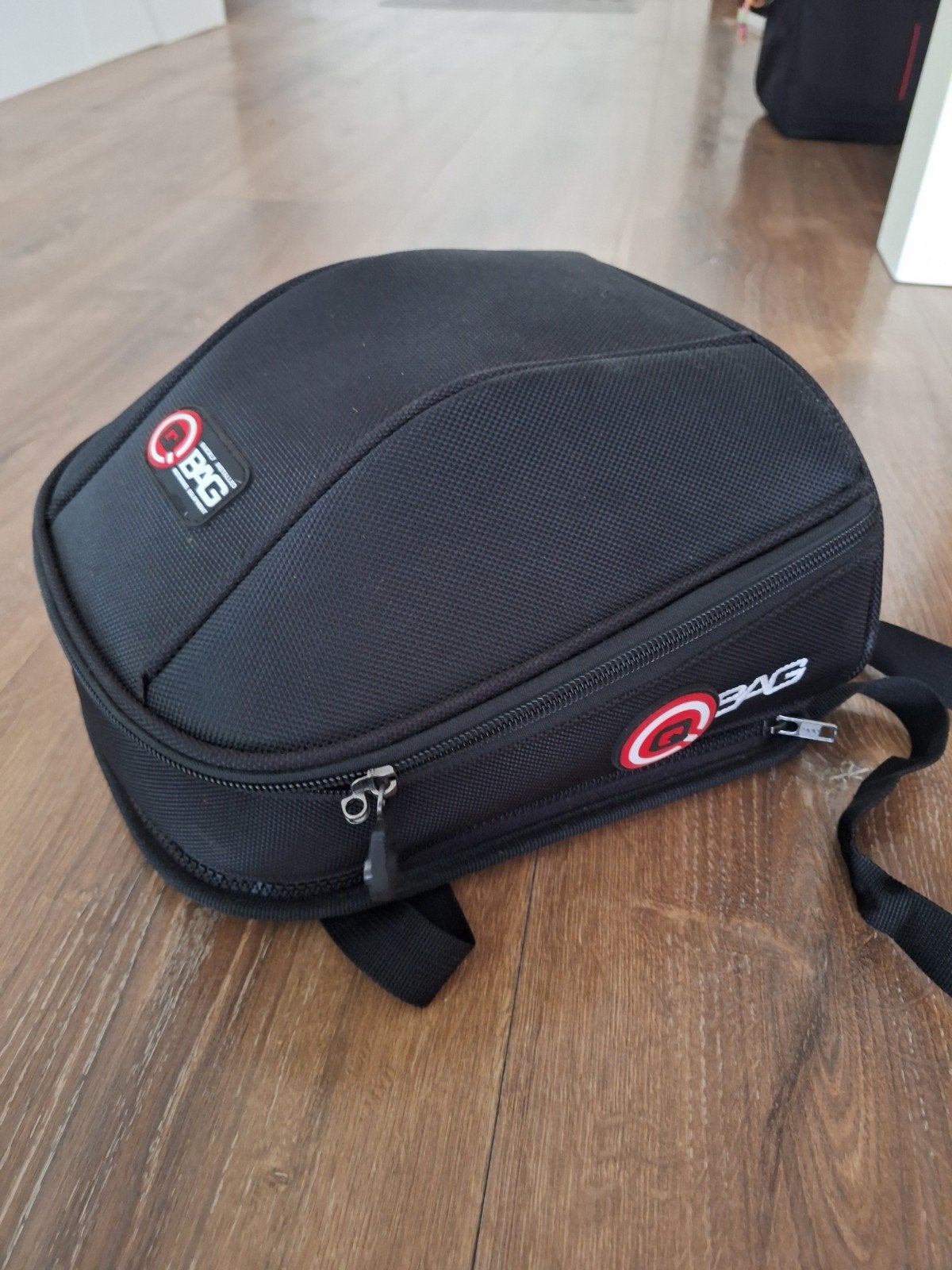 Qbag motor zadeltas zwart., Motoren, Ophalen of Verzenden, Zo goed als nieuw