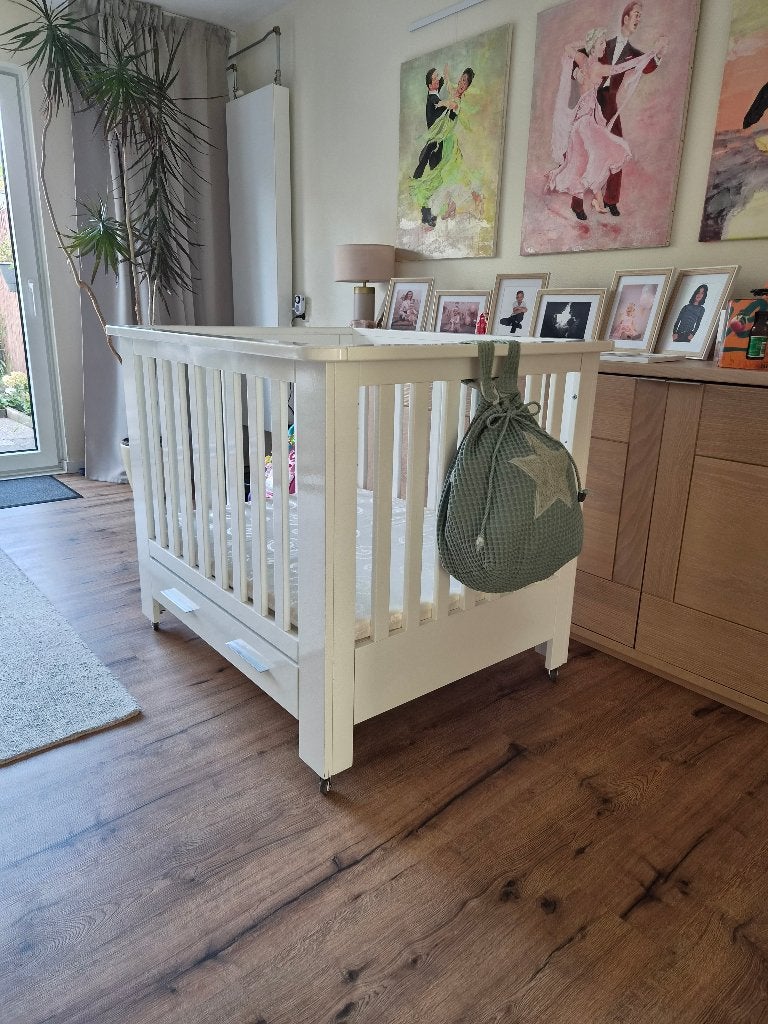 Babybox met matras en lade, incl. opbergzak, Kinderen en Baby's, Ophalen, Zo goed als nieuw, Rechthoekig, In hoogte verstelbaar