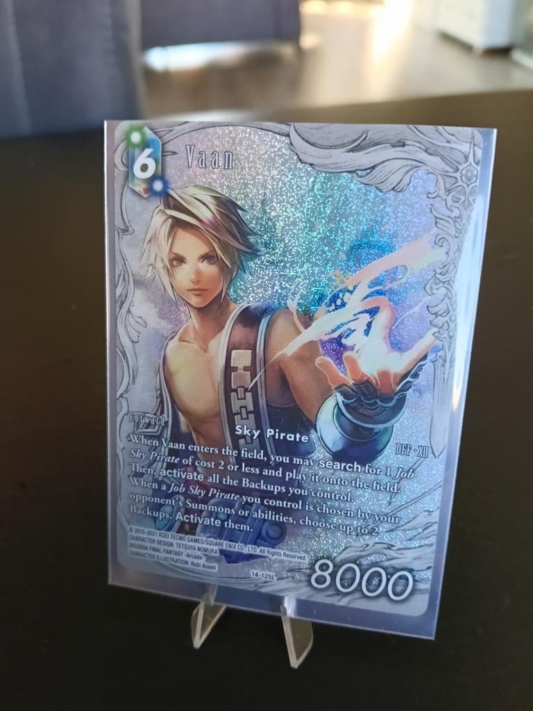Final Fantasy TCG Vaan 14-125L Full Art Legend Crystal Abyss, Ophalen of Verzenden, Nieuw, Losse kaart