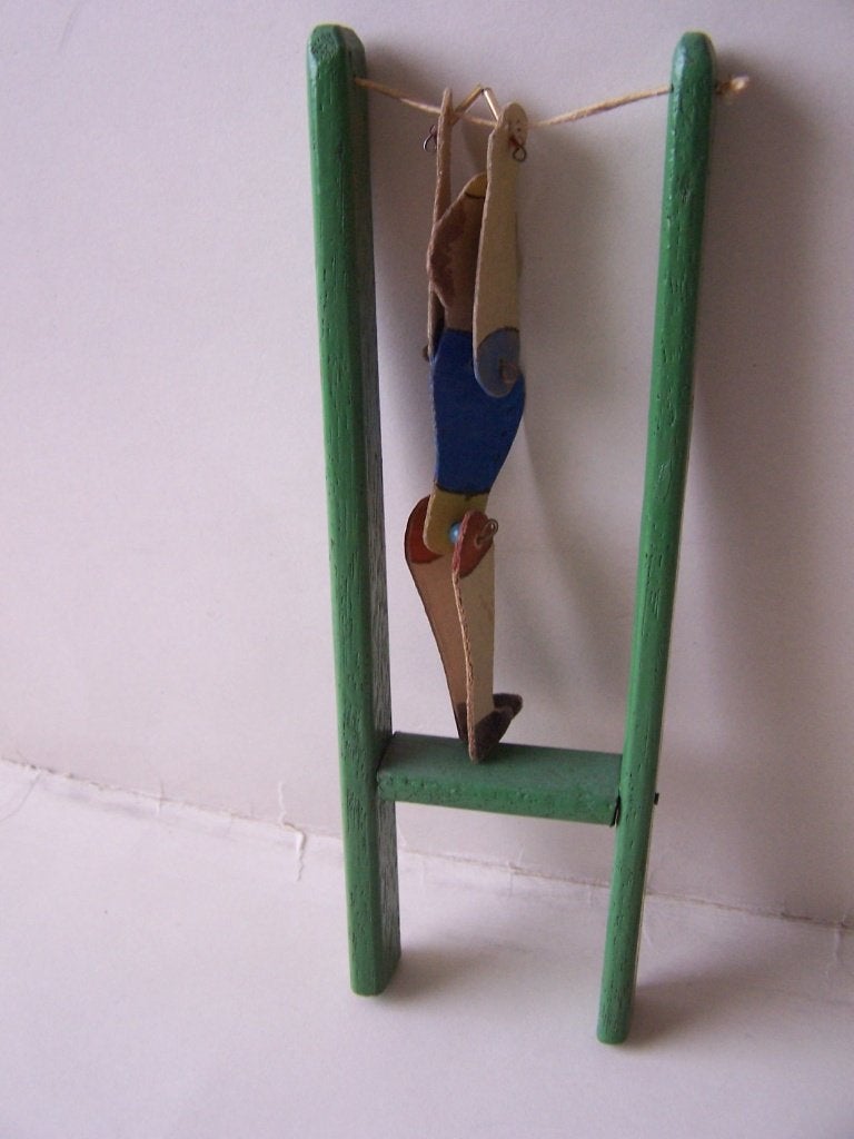 oud trapeze popje, Antiek en Kunst, Antiek | Speelgoed, Ophalen of Verzenden