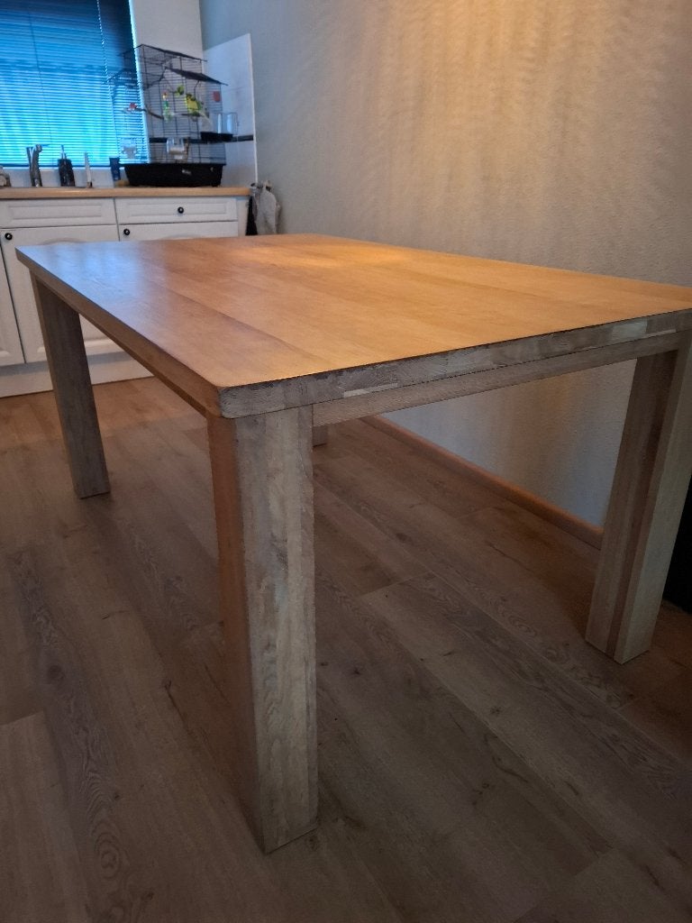 Eetkamer tafel, Huis en Inrichting, Ophalen, Gebruikt, Eikenhout, 50 tot 100 cm