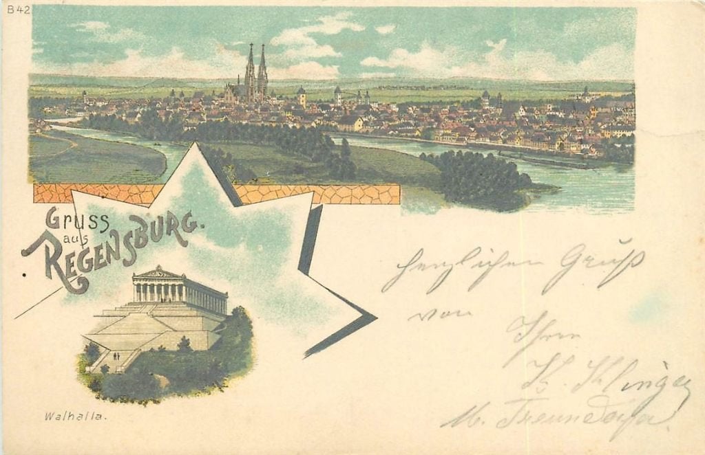 379-016-005 Regensburg Litho, Verzenden, Voor 1920, Duitsland