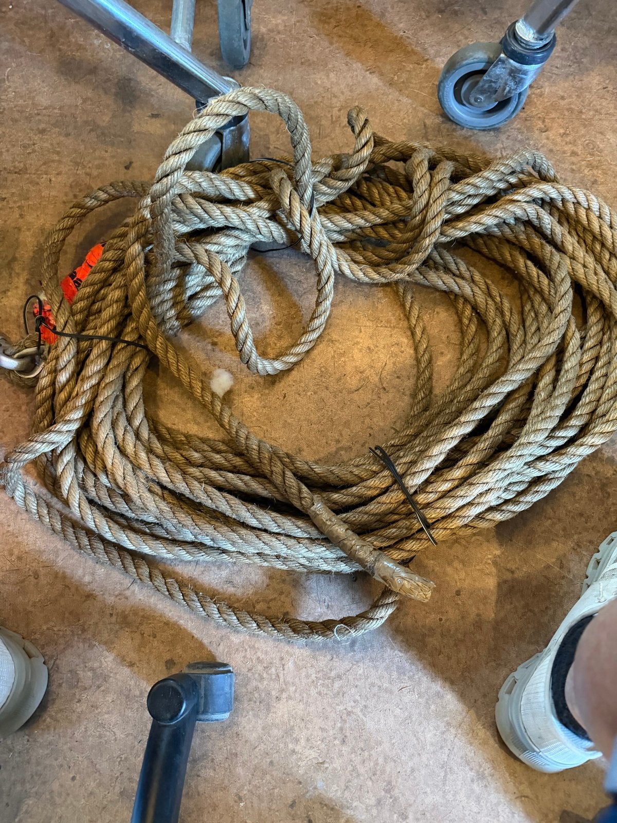 Hijs gereedschap met 35 meter touw, Ophalen, Gebruikt, Nvt, Handmatig