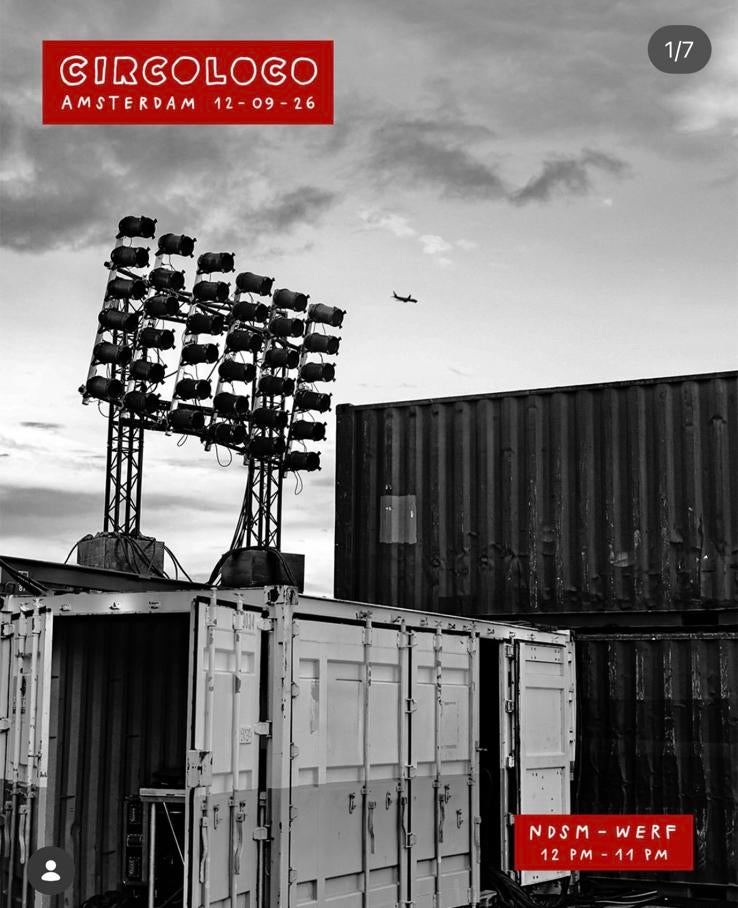 Circoloco tickets - 4 stuks - NDSM werf, Drie personen of meer
